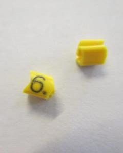 Cable noticeable clip 02-3 yellow/black 6   diameter 1.3-3.0